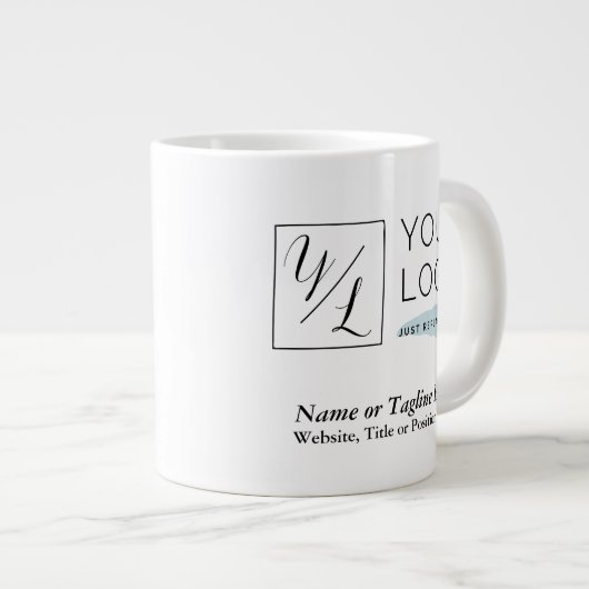 ロゴ企業のとカスタマイズ詳細 ジャンボコーヒーマグカップ (正面右)