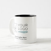 ロゴ企業のとカスタマイズ詳細 ツートーンマグカップ (正面左)