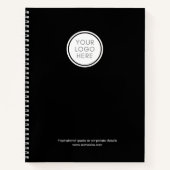 ロゴ企業のとビジネス情報を含むノートブック ノートブック (正面)