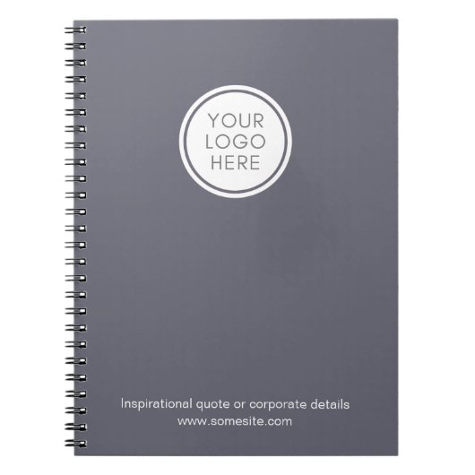 ロゴ企業のとビジネス情報を含むノートブック ノートブック (正面)