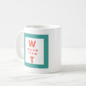 ロゴ企業のの追加プロフェッショナル コーヒーマグカップ (正面左)