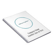 ロゴ企業のの追加プロフェッショナル ノートブック (右側)