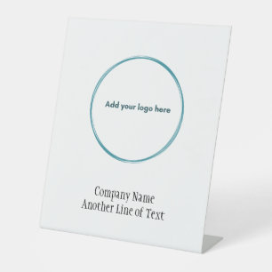 ロゴ企業のの追加プロフェッショナル 台座サイン