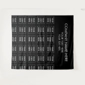 ロゴ企業のステップリピートイベント背景タペストリー タペストリー (正面(横))