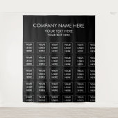 ロゴ企業のステップリピートイベント背景タペストリー タペストリー (正面)