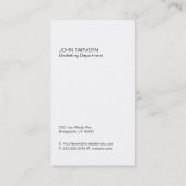 ロゴ企業のバリエーション（黒） 名刺 (裏面)