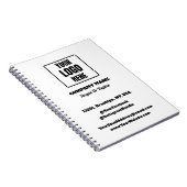 ロゴ企業のブランドカンパニーリトリートキープサケ ノートブック (右側)