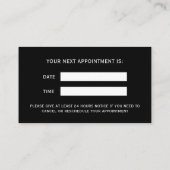 ロゴ企業のプロフェッショナル会社の追加 予約カード (裏面)