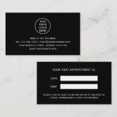 ロゴ企業のプロフェッショナル会社の追加 予約カード (正面/裏面)