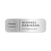 ロゴ企業のプロフェッショナル社員のフェイクシルバー