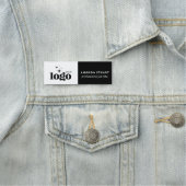 ロゴ企業の従業員の会社名タグバッジ 名札 (インサイチュ)