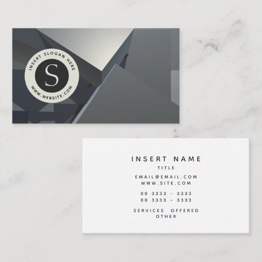 ロゴ企業の金属 名刺 (正面/裏面)