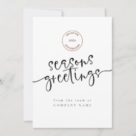 ロゴ企業のQRコード任意の色季節のごあいさつ シーズンカード