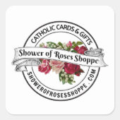 ロゴ会社のカスタムビジネスの追加企業の スクエアシール (正面)