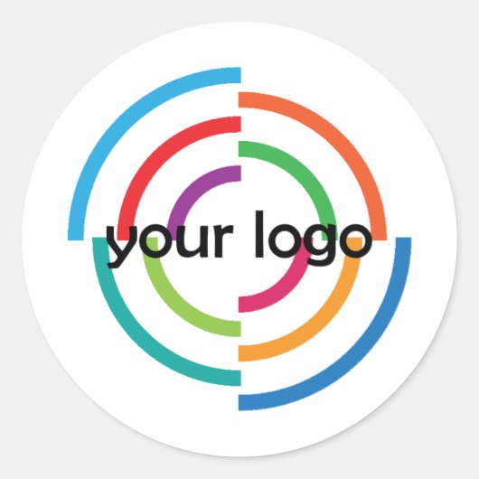 ロゴ会社のカスタムビジネスの追加企業の ラウンドシール (正面)