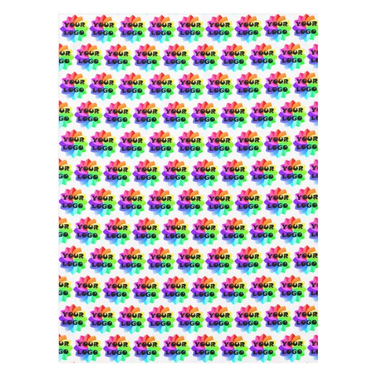 ロゴ会社のカスタムロゴ テーブルクロス (正面)