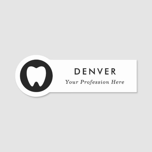 ロゴ会社のスタッフの従業員の任意の色 名札 (正面)