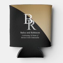 ロゴ会社のブラック金ゴールドプロモーションの追加