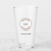 ロゴ会社のホテル名 タンブラーグラス (正面)