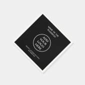 ロゴ会社の企業のプロフェッショナル スタンダードカクテルナプキン (角)