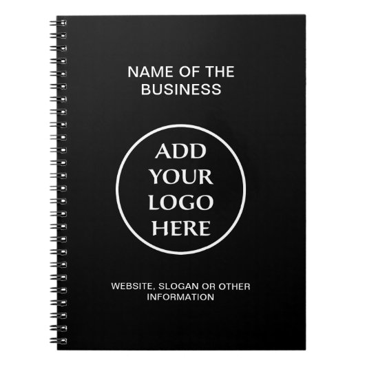 ロゴ会社の企業のプロフェッショナル ノートブック (正面)