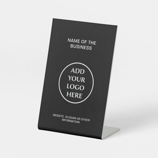 ロゴ会社の企業のプロフェッショナル 台座サイン (正面)