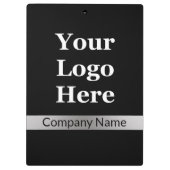 ロゴ会社の会社名をブラックとシルバーで表示 クリップボード (裏面)