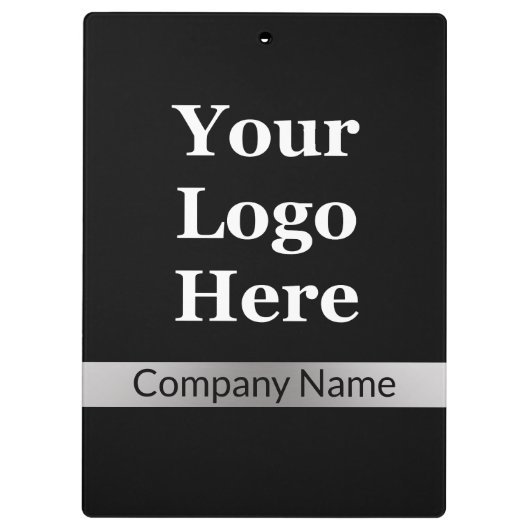 ロゴ会社の会社名をブラックとシルバーで表示 クリップボード (裏面)