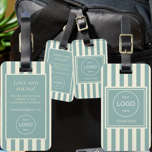 ロゴ会社の荷物タグの追加ストライプ方法 ラゲッジタグ