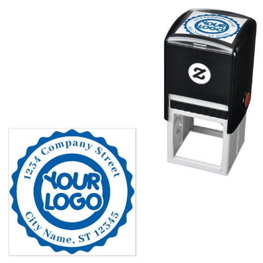 ロゴ会社の追加差出人住所 セルフインキングスタンプ (インサイチュ)