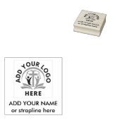 ロゴ会社カスタム教会の追加 ラバースタンプ (押印)