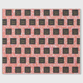 ロゴ会社ビジネスピンクグリッタープロモーション ラッピングペーパー (フラット)