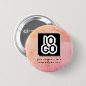 ロゴ会社ブランド企業のの追加カスタム方法 缶バッジ (正面&裏面)