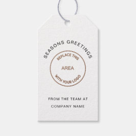 ロゴ会社名企業の任意の色 ギフトタグ