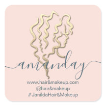 ロゴ会社名美しいスタジオバラ金ゴールド