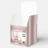 ロゴ会社名ATM銀行バラピンクパッケージ フェイバーボックス (オープン)