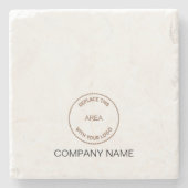 ロゴ会社名Office Decorプロモーション ストーンコースター (正面)