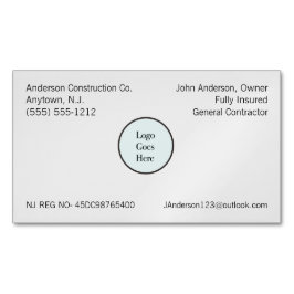 ロゴ会社情報登録 マグネット名刺