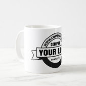 ロゴ会社 コーヒーマグカップ (正面左)