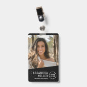 ロゴ会社ID バッジ (正面 （クリップ付）)