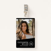 ロゴ会社ID バッジ (正面クリップ)