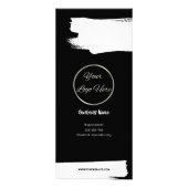 ロゴ価格リスト付きアーバン男らしブラック ラックカード (正面)