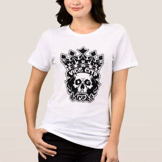 ロゴ入りウィメンズジャージー半袖Tシャツ トライブレンドTシャツ