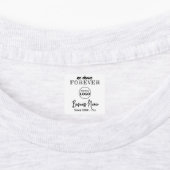 ロゴ入りオリジナル衣類ラベル 縫製または編み物用 ラベル (貼付)