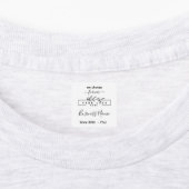 ロゴ入りオリジナル衣類ラベル 縫製または編み物用 ラベル (貼付)