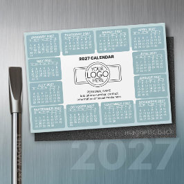 ロゴ入りカレンダー2027年 連絡先マグネット