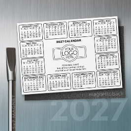 ロゴ入りカレンダー2027年 連絡先マグネット