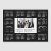 ロゴ入りカレンダー2027年 連絡先マグネット マグネット招待状 (正面)