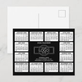 ロゴ入りカレンダー 連絡先情報 ポストカード (正面/裏面)