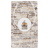 ロゴ入りギフトのおしゃれなコーヒータグ クラウドデザイン スモールペーパーバッグ (裏面)